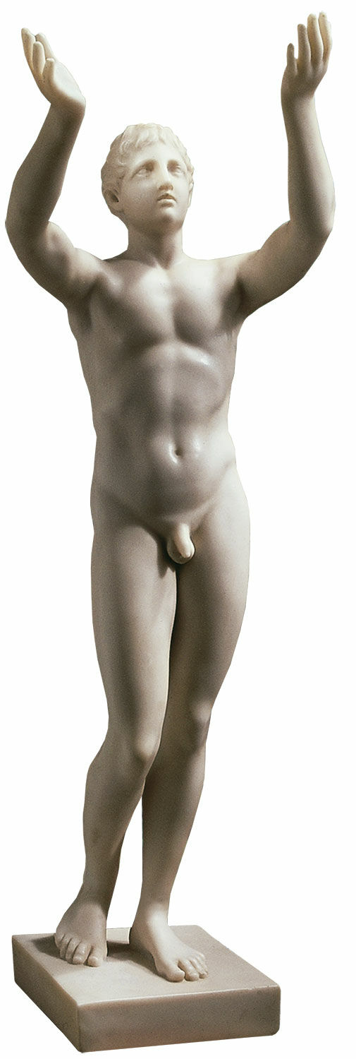 Statue "Betender Ephebe" (Originalgröße), Version in Kunstmarmor von Leochares