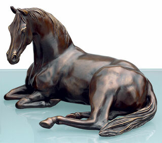 Pferdeskulptur Araber-Stute "Arabien mare", Bronze