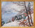 Bild "Walchensee im Winter" (1923), Version goldfarben gerahmt