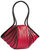 Handtasche "Lady-Stripe", Version rot/schwarz