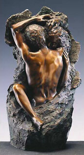Skulptur "Liebespaar" (1982), Version in Kunstbronze von Peter Hohberger