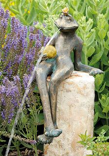 Gartenskulptur / Wasserspeier "Kurt" (ohne Stein), Bronze