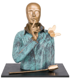 Skulptur "Silence", Bronze von Andrea Bucci