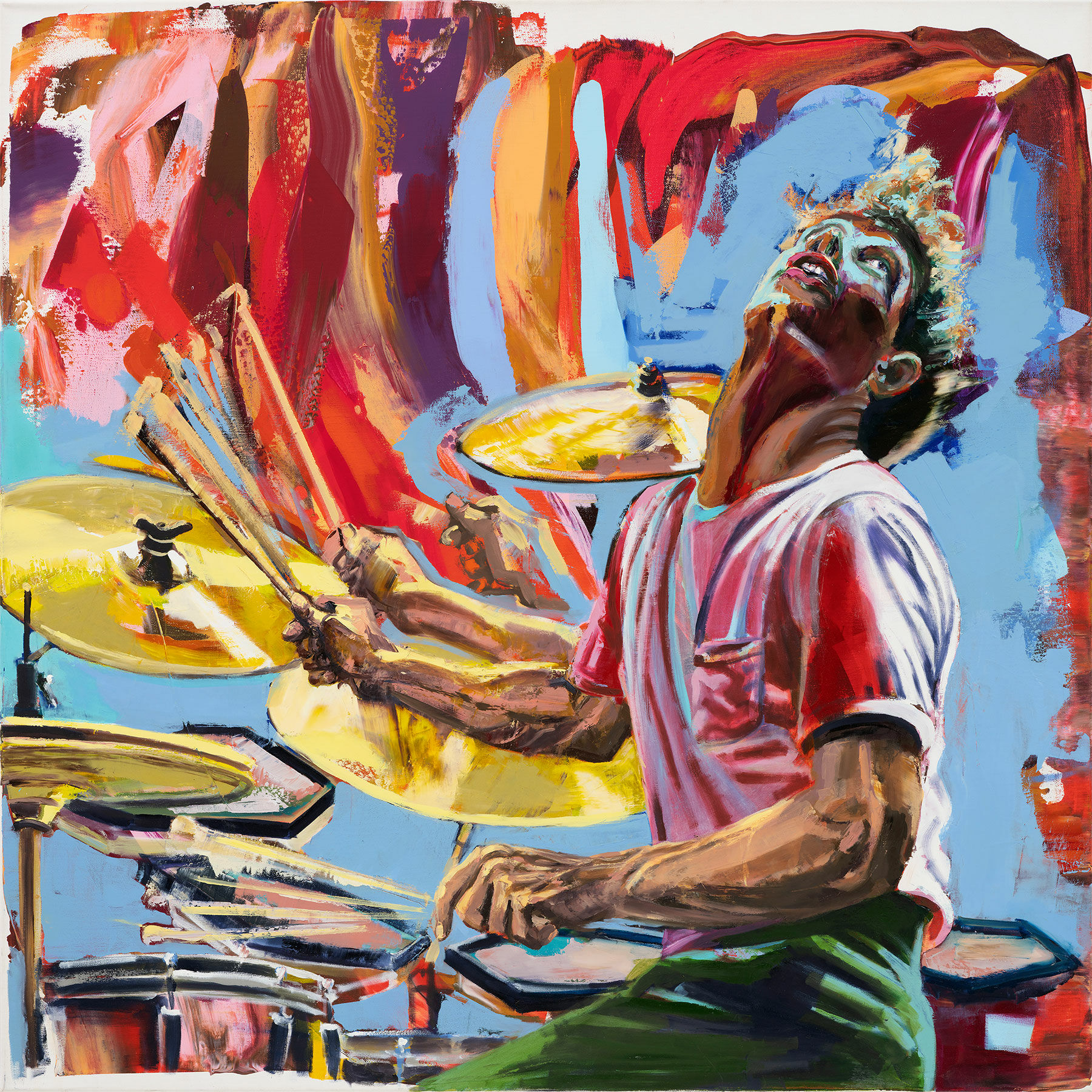 Bild "Drummer in Motion - Bill Bruford" von Jürgen Born