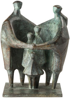 Skulptur "Familie", Bronze