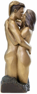 Skulptur "Der Kuss" (2021), Bronze