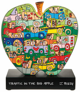 Porzellanobjekt "Traffic in the big apple" von James Rizzi