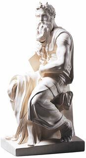 Skulptur "Moses" (1513-16), Reduktion in Kunstmarmor von Michelangelo Buonarroti