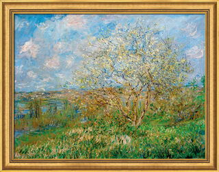 Bild "Der Frühling" (1880/82), gerahmt von Claude Monet