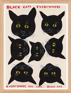 Bild "Black Cats" (2021) von David Shrigley