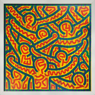 Bild "Untitled 1989", gerahmt von Keith Haring