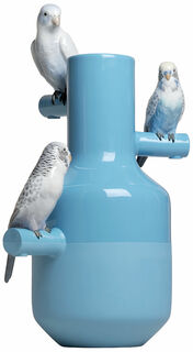 Porzellanobjekt / Vase "Parrot Parade", handbemalt - Design Alfredo Llorens von Lladró