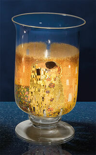 Windlicht / Vase "Der Kuss", Glas von Gustav Klimt