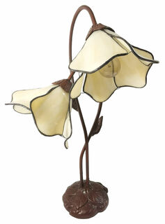 Tischleuchte "Weiße Blüten" - nach Louis C. Tiffany