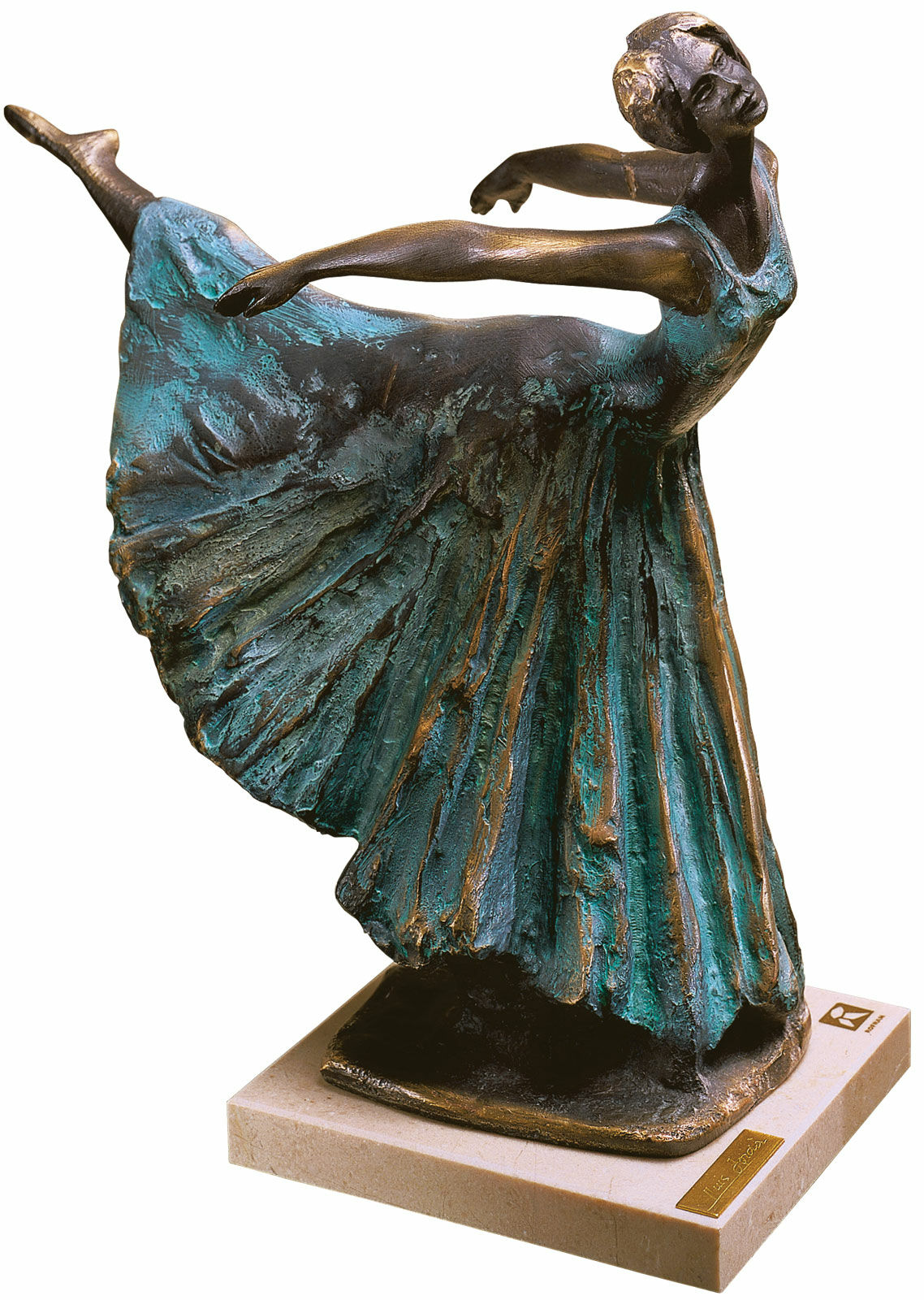 Skulptur Ballerina "Arabesco", Kunstbronze von Lluis Jorda
