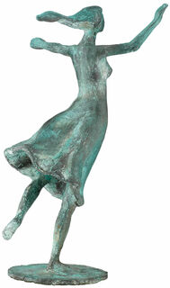 Skulptur "Jugend", Version Bronze grün von Gerhard Brandes
