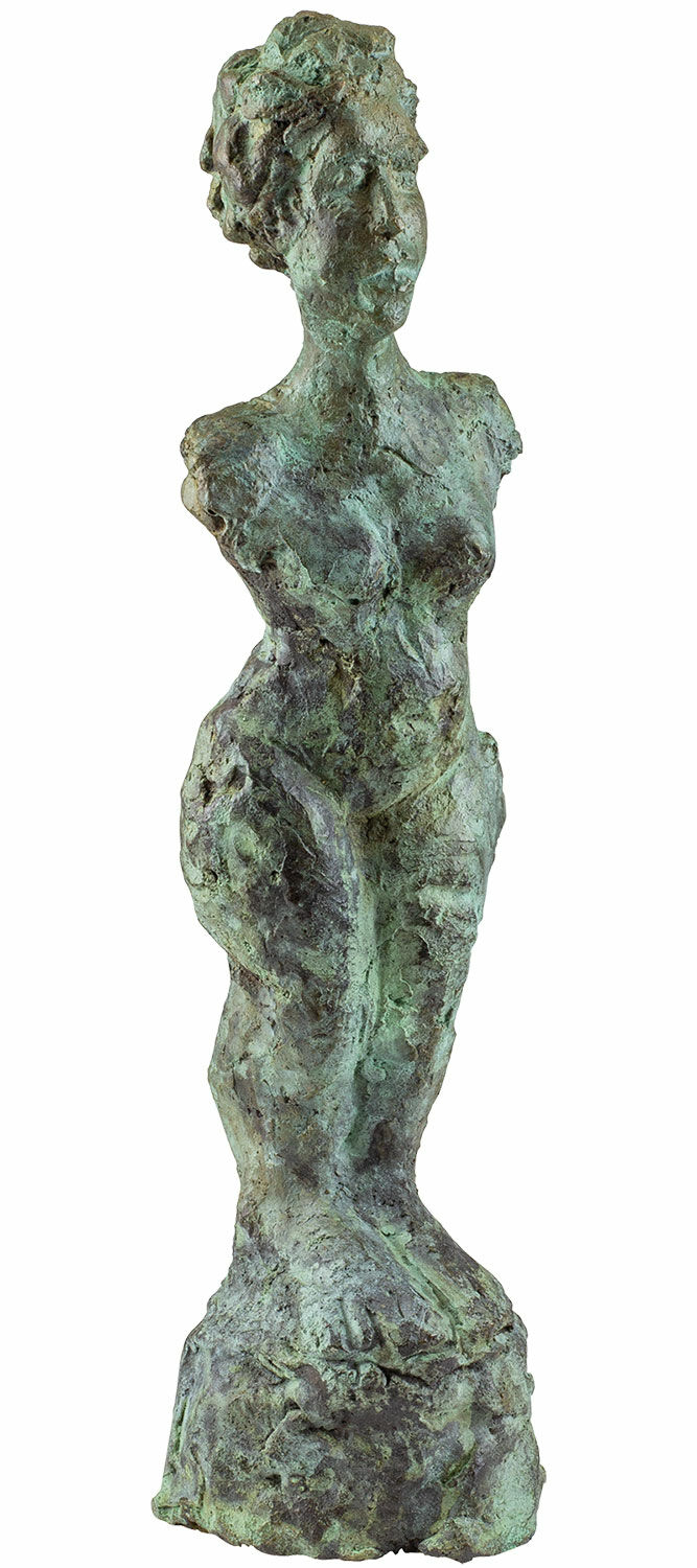 Skulptur "Kleine Aktfigur", Bronze von Karl Manfred Rennertz