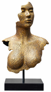 Skulptur "Donna antikgold", Kunstguss