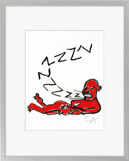 Bild "La Lettera Z", gerahmt von Alexander Calder