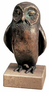 Skulptur "Stille Wächterin der Mondnacht", Bronze