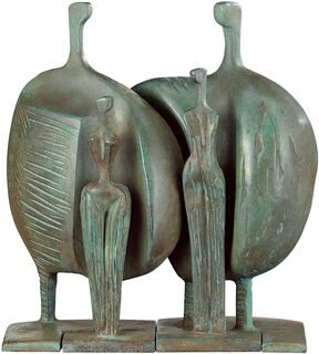 Skulpturengruppe "La Familia", Version in Bronze