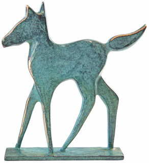 Skulptur "Fohlen", Bronze von Raimund Schmelter