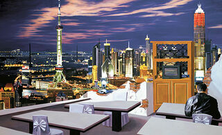 Bild "Shanghai II", auf Keilrahmen
