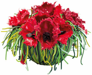 Vase "The Red Poppy", Silikon von Miho