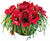 Vase "The Red Poppy", Silikon