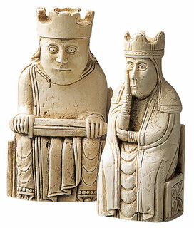 Schachfiguren "König + Königin"