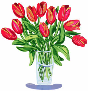 Doppelseitige Standskulptur "Tulips"