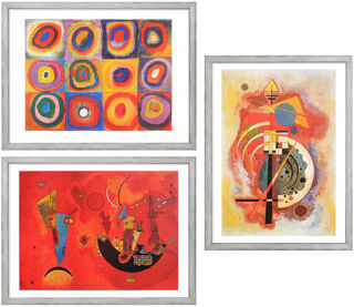 3 Bilder im Set, gerahmt von Wassily Kandinsky