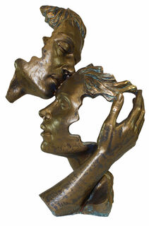 Skulptur "Poesie der Liebe", Kunstguss Steinoptik