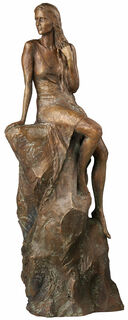 Skulptur "Loreley" (2023), Reduktion in Bronze von Valerie Otte