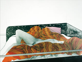 Bild "Il letto rigato" (1991), ungerahmt von Bruno Bruni