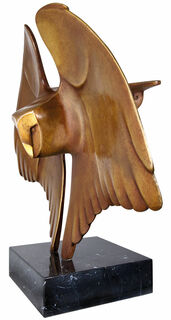 Skulptur "Fliegende Eule", Bronze von Evert den Hartog