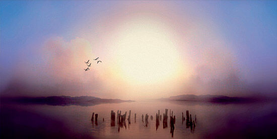 Bild "Dawn" (2008), auf Keilrahmen von Ule W. Ritgen