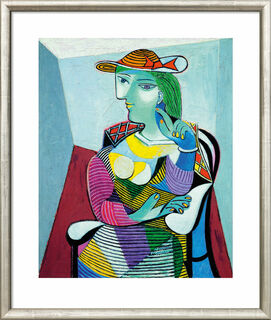 Bild "Portrait Marie-Thérèse Walter" (1937), gerahmt von Pablo Picasso