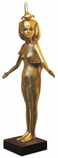 Skulptur "Schutzgöttin Selket" (Reduktion), vergoldet