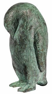 Skulptur "Pinguin", Bronze von Kurt Arentz